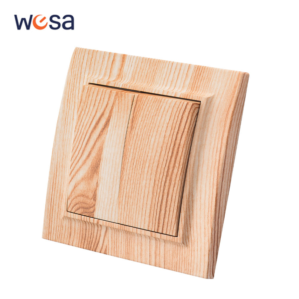 Office Furniture Uk - WESA Wooden Frosted Light Wall Switch