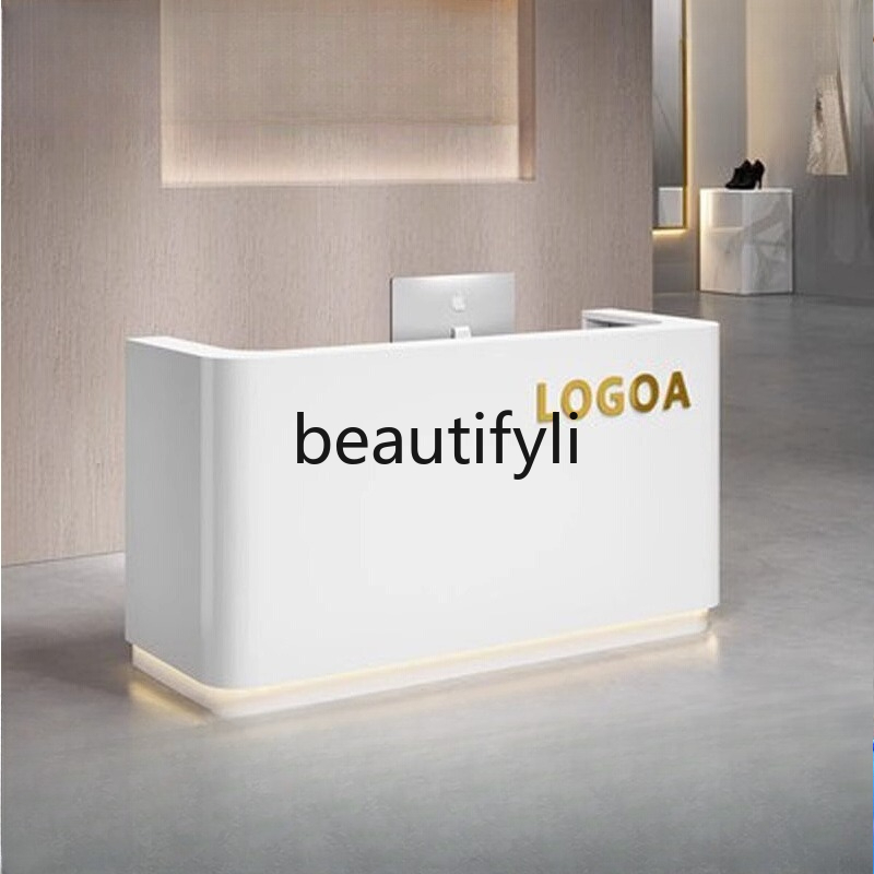 Reception Desk Counter - Cashier Counter Small Beauty Salon Clothing