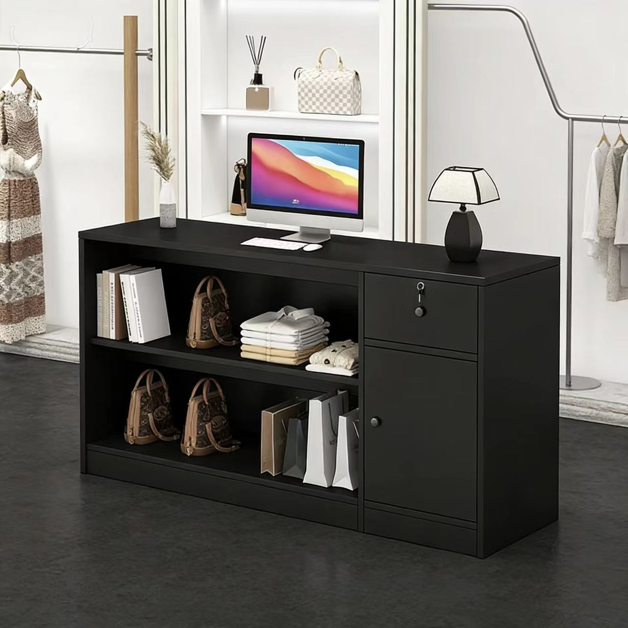 Reception Desk Counter - Clothing store Small front Company Beauty