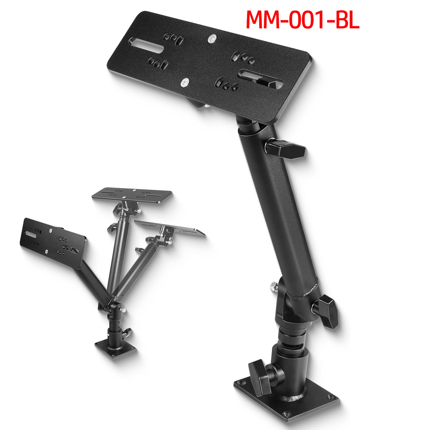 Adjustable Monitor Mount - Marine Anodized Aluminum Monitor Mount with
