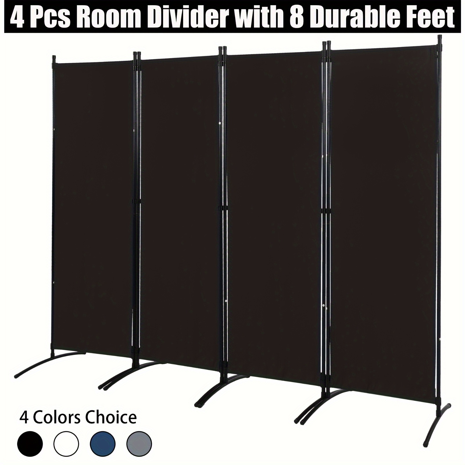 Partition Screen Divider - Room Divider Folding Privacy Screens 4