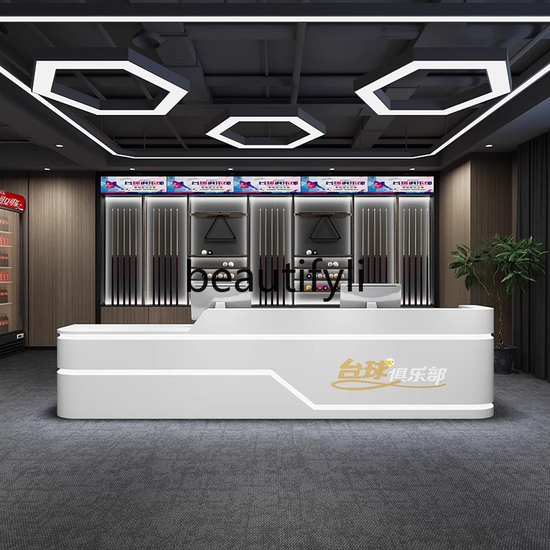 Reception Desk Counter - Billiard Room Painted Front Desk Reception