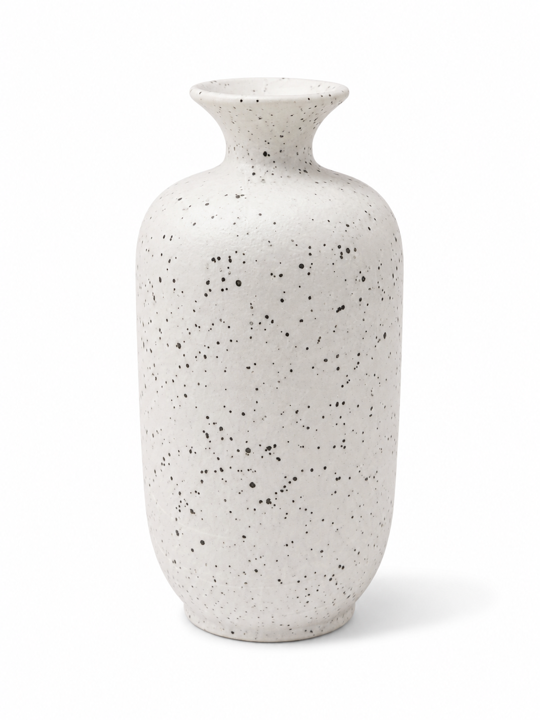 Cubicle Shelf Organizer - 10cm Minimalist Ceramic Vase Speckled Small