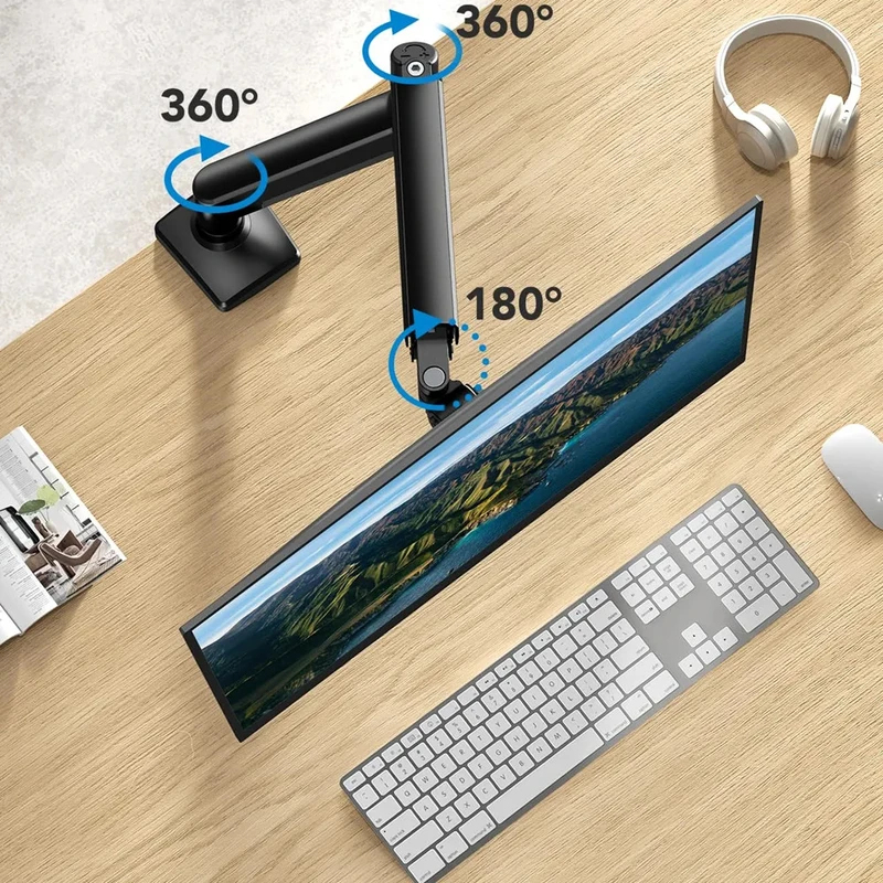 Universal Single Monitor Arm,  - Adjustable Monitor Mount avaliação e preço