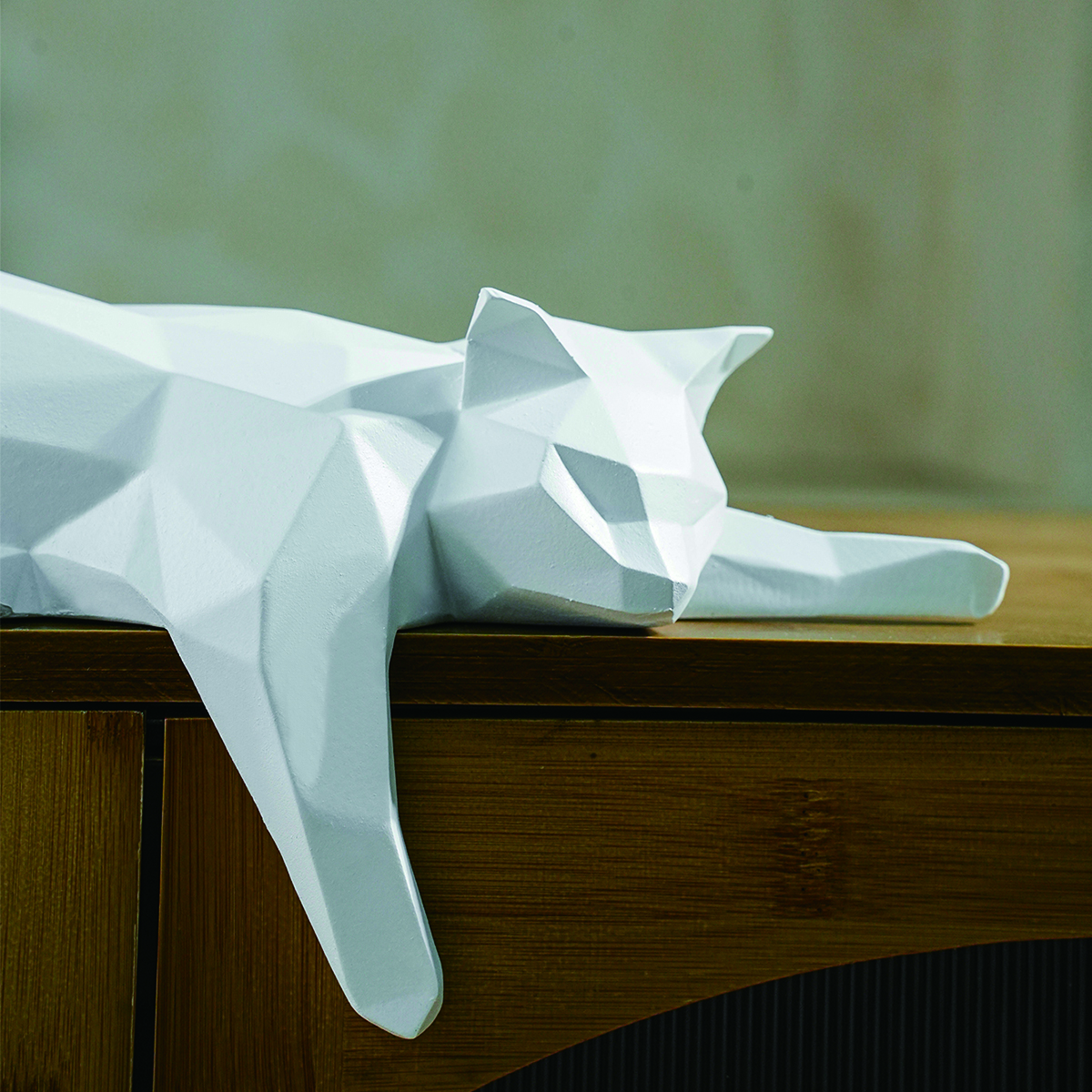 White Black Cat Statue - Geome - Cubicle Shelf Organizer avaliação e preço