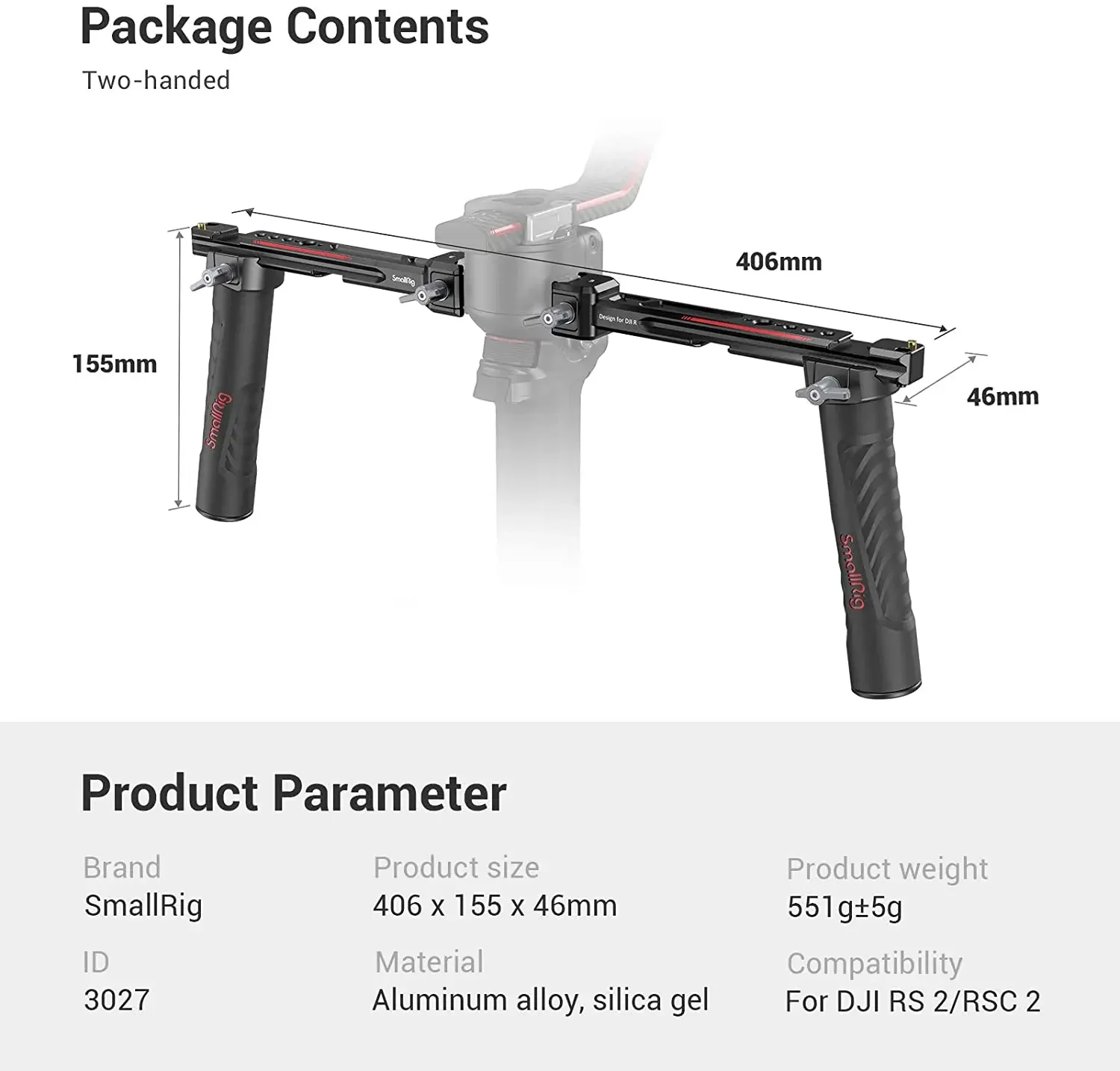 SmallRig 3027 Adjustable Dual  - Adjustable Monitor Mount avaliação e preço