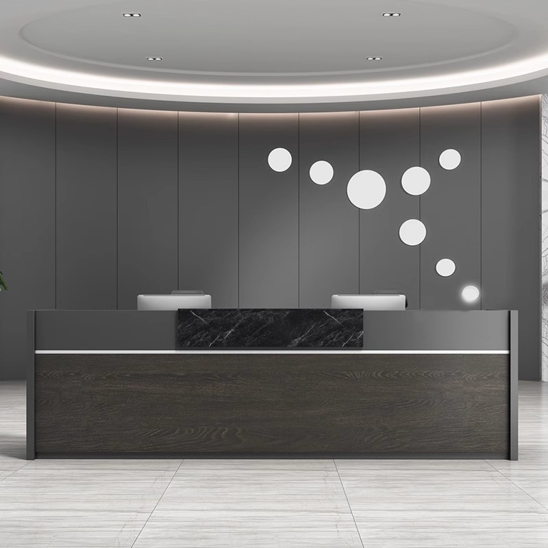 Office paint front desk recept - Reception Desk Counter avaliação e preço
