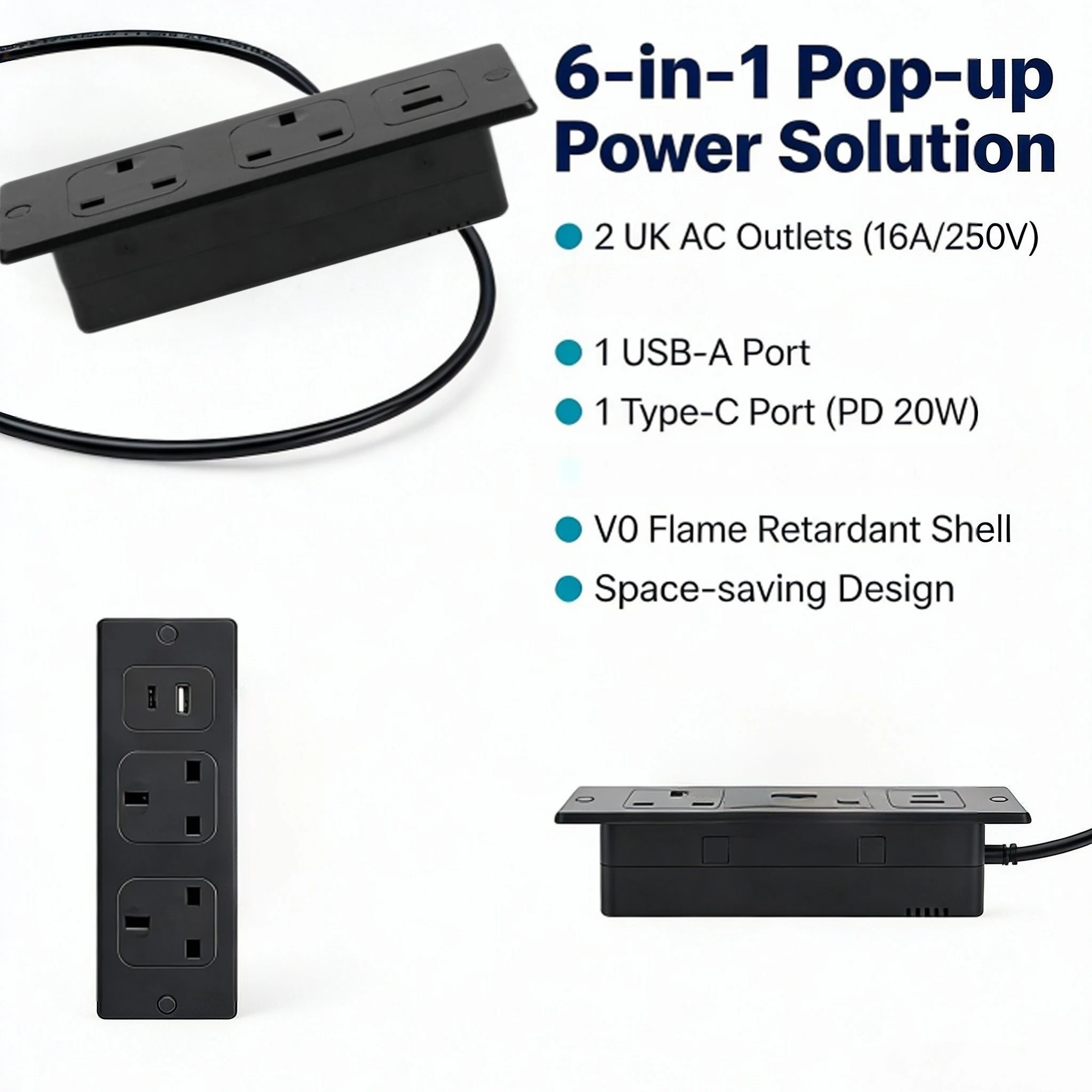 UK Embedded Table Hidden Socke - Office Furniture Uk avaliação e preço