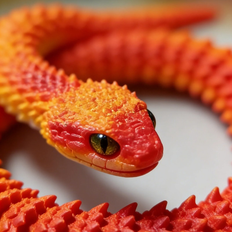 3D Printed Snake Decor 30cm Of - Cubicle Shelf Organizer avaliação e preço