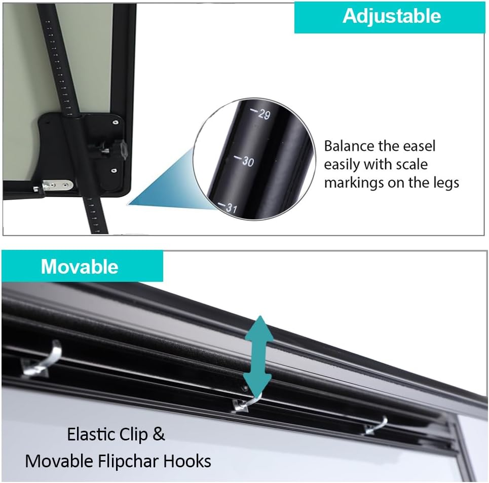 Dry Erase Easel 36x24 inch Mag - Whiteboard Easel Tripod avaliação e preço