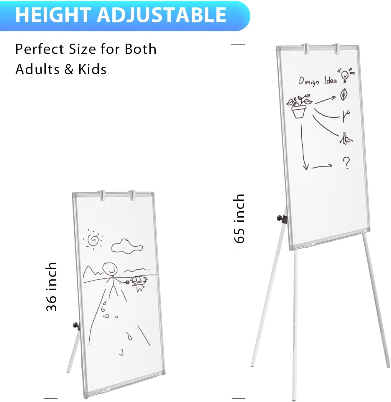 Magnetic Portable Dry Erase Ea - Whiteboard Easel Tripod avaliação e preço