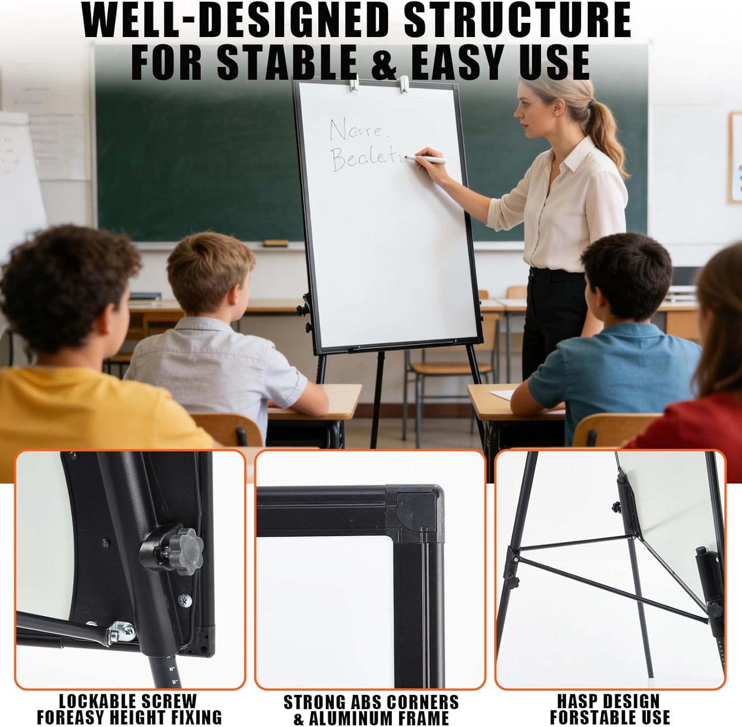 Stand White Board, Magnetic Wh - Whiteboard Easel Tripod avaliação e preço