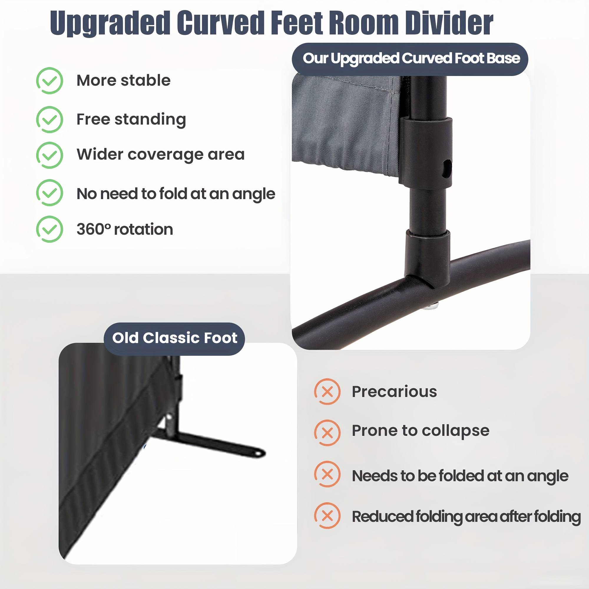 Room Divider Folding Privacy S - Partition Screen Divider avaliação e preço