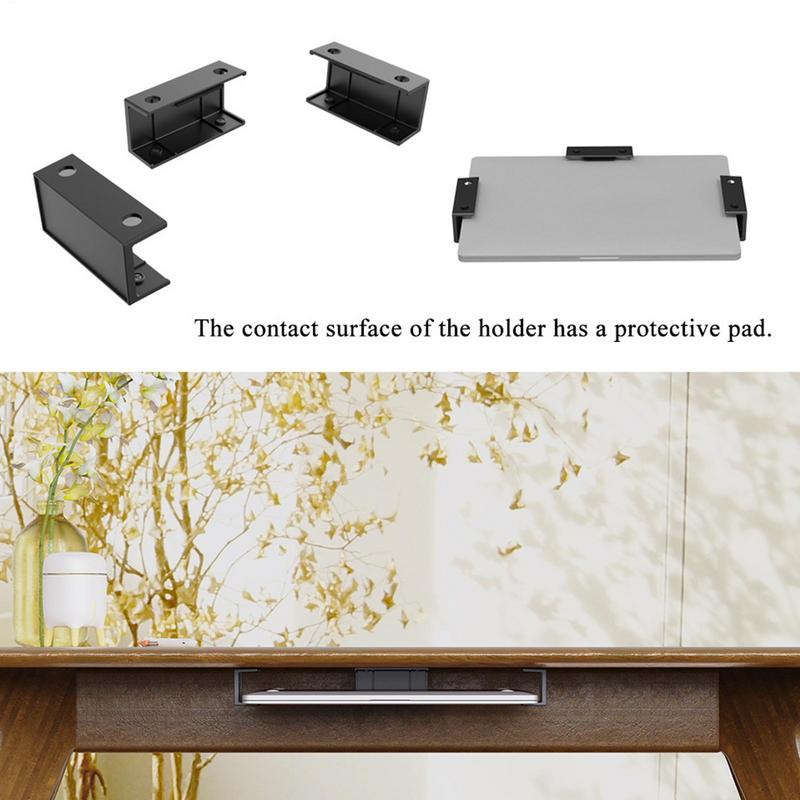 Under Desk Laptop Mount ABS Un - Cubicle Shelf Organizer avaliação e preço