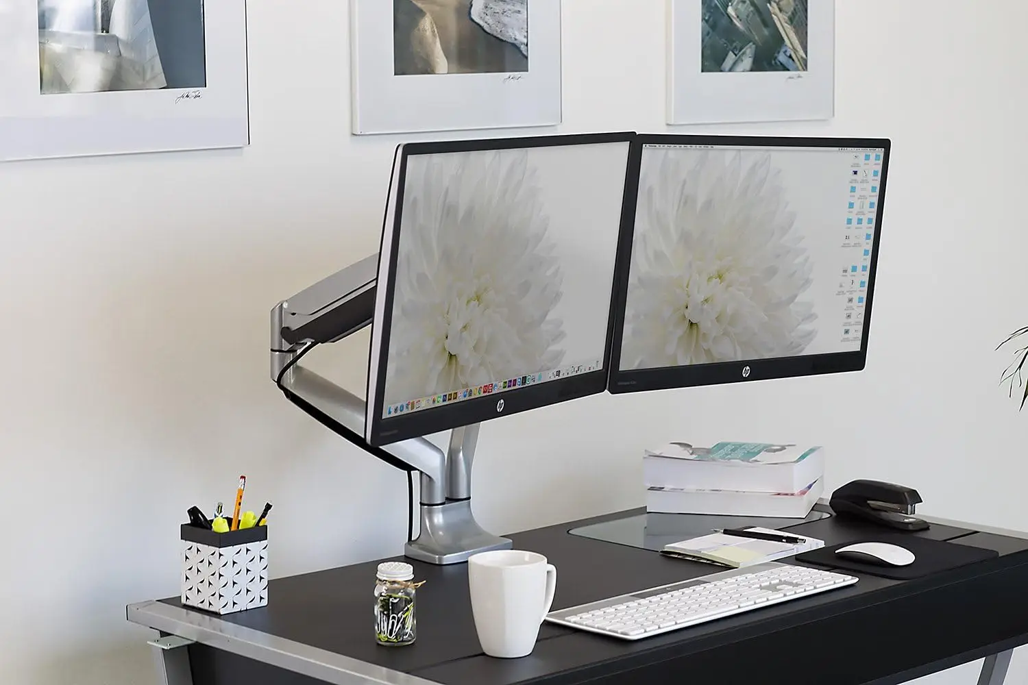 (MI-1772) Dual Monitor Arm Mou - Adjustable Monitor Mount avaliação e preço