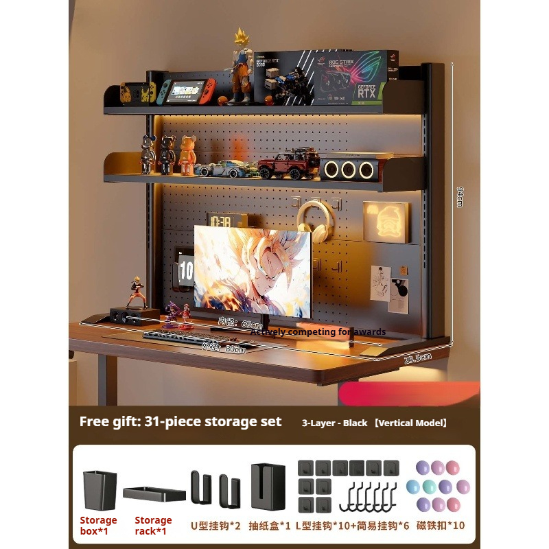 Clamp on Desk Shelf with Pegbo - Cubicle Shelf Organizer avaliação e preço