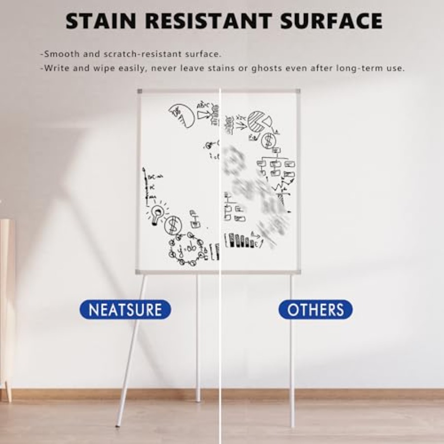 Portable 36 x 24 Whiteboard Ea - Whiteboard Easel Tripod avaliação e preço
