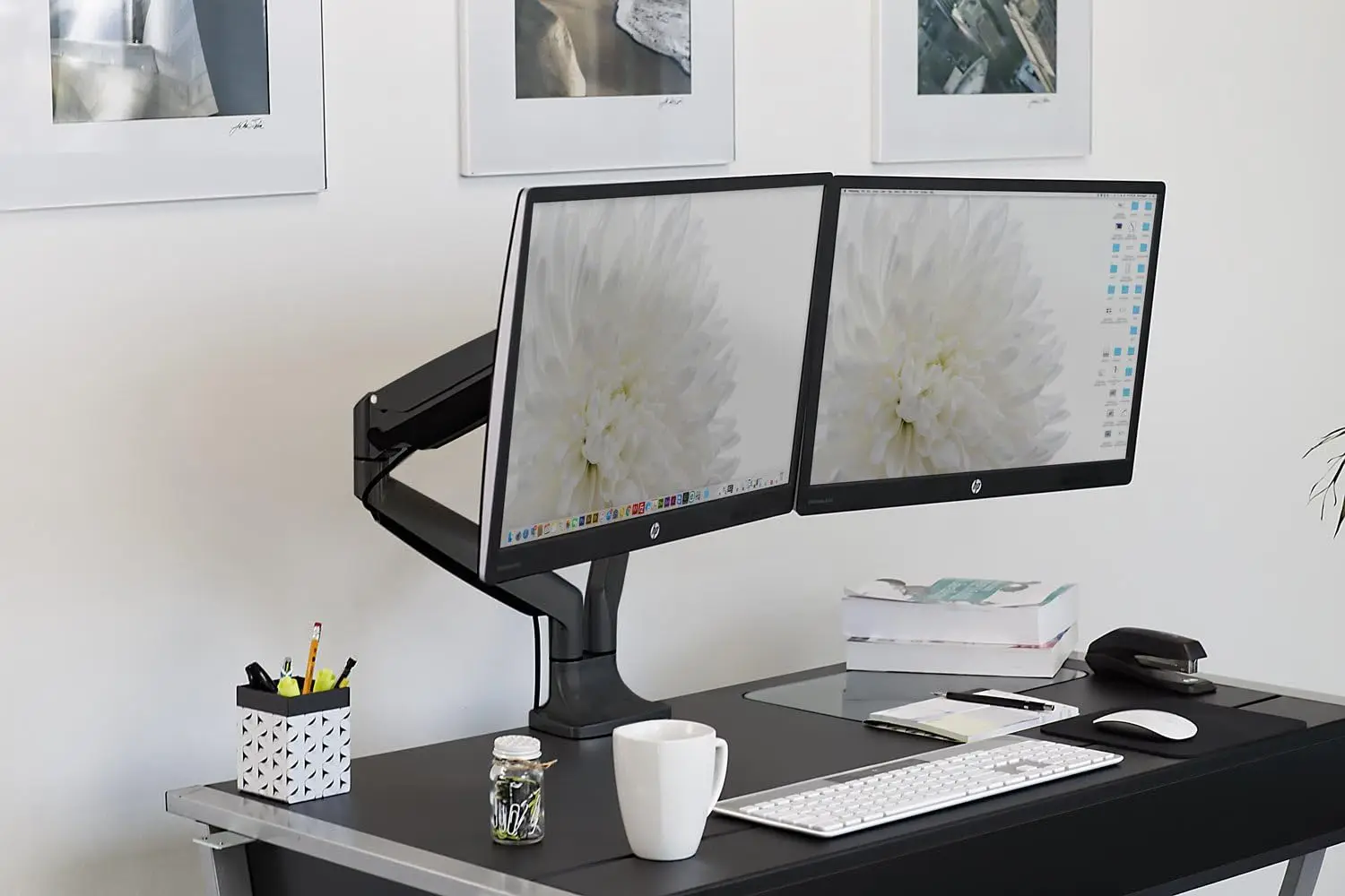Dual Monitor Arm Mount | Desk  - Adjustable Monitor Mount avaliação e preço