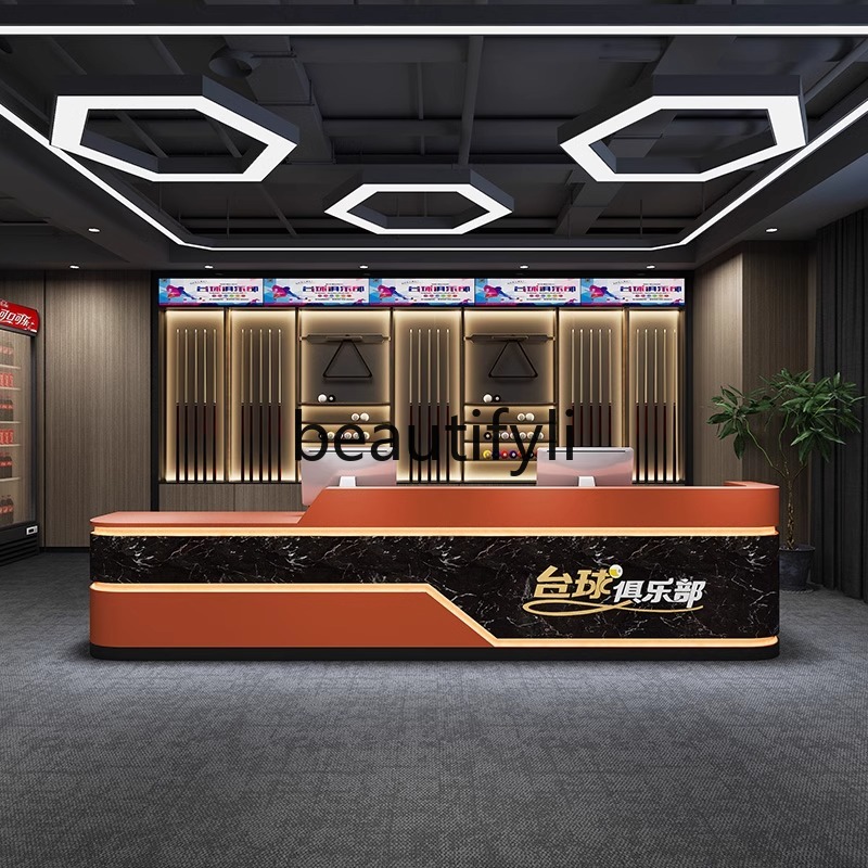 Billiard Room Painted Front De - Reception Desk Counter avaliação e preço