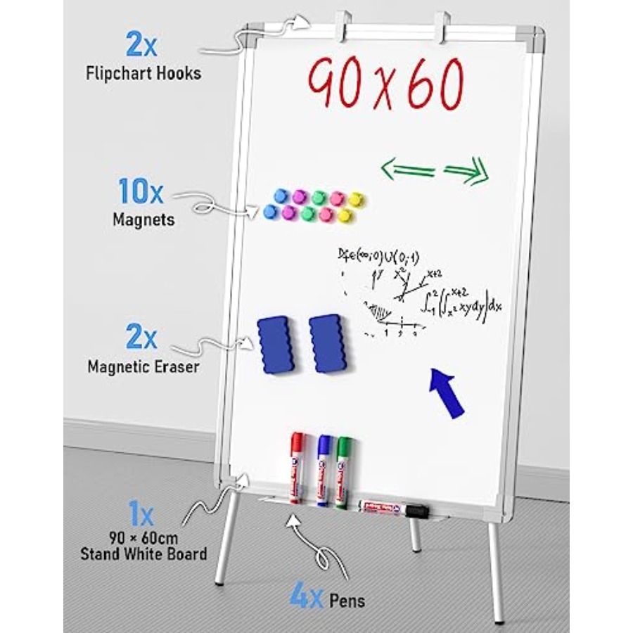 Easel Whiteboard with Stand, 3 - Whiteboard Easel Tripod avaliação e preço