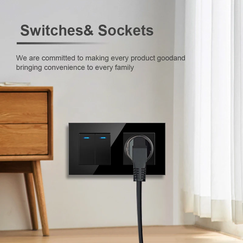 NYWP eu wall socket with rocke - Office Furniture Uk avaliação e preço