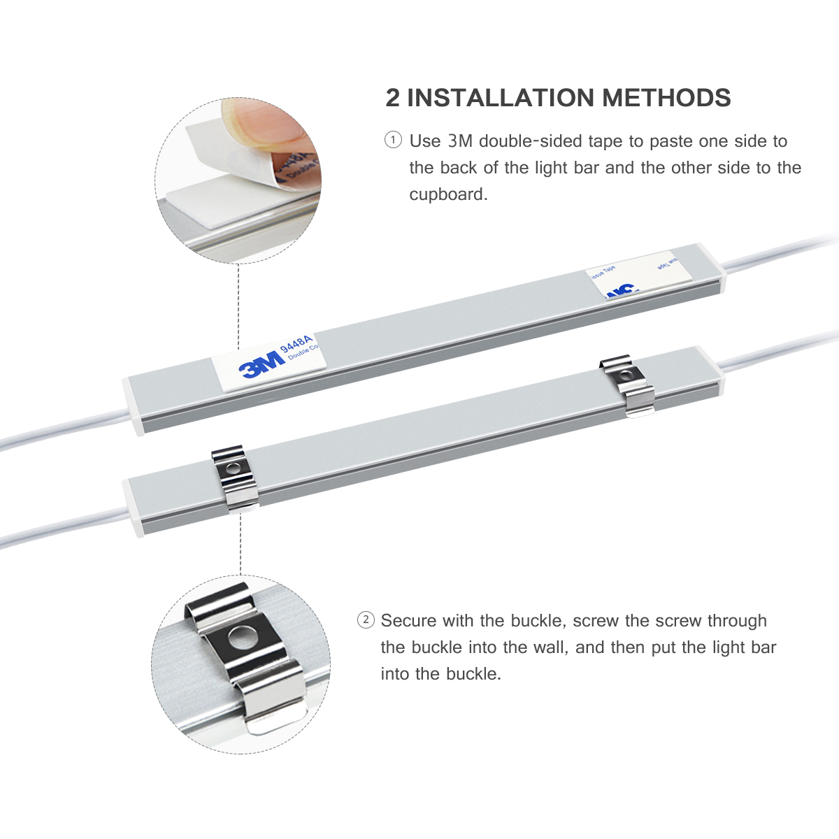 USB Kitchen LED Lights Under C - Cubicle Shelf Organizer avaliação e preço