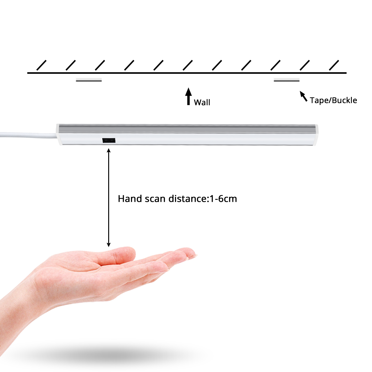 USB Kitchen LED Lights Under C - Cubicle Shelf Organizer avaliação e preço