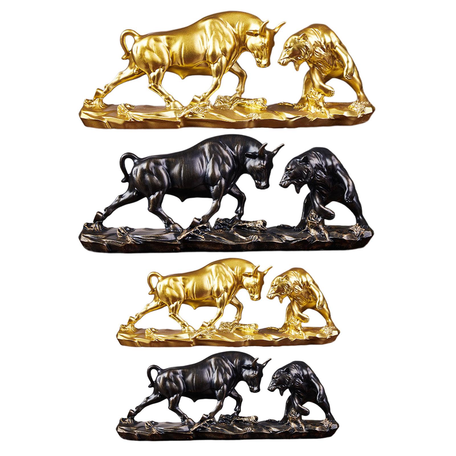 Bull and Bear Fight Figurine L - Cubicle Shelf Organizer avaliação e preço