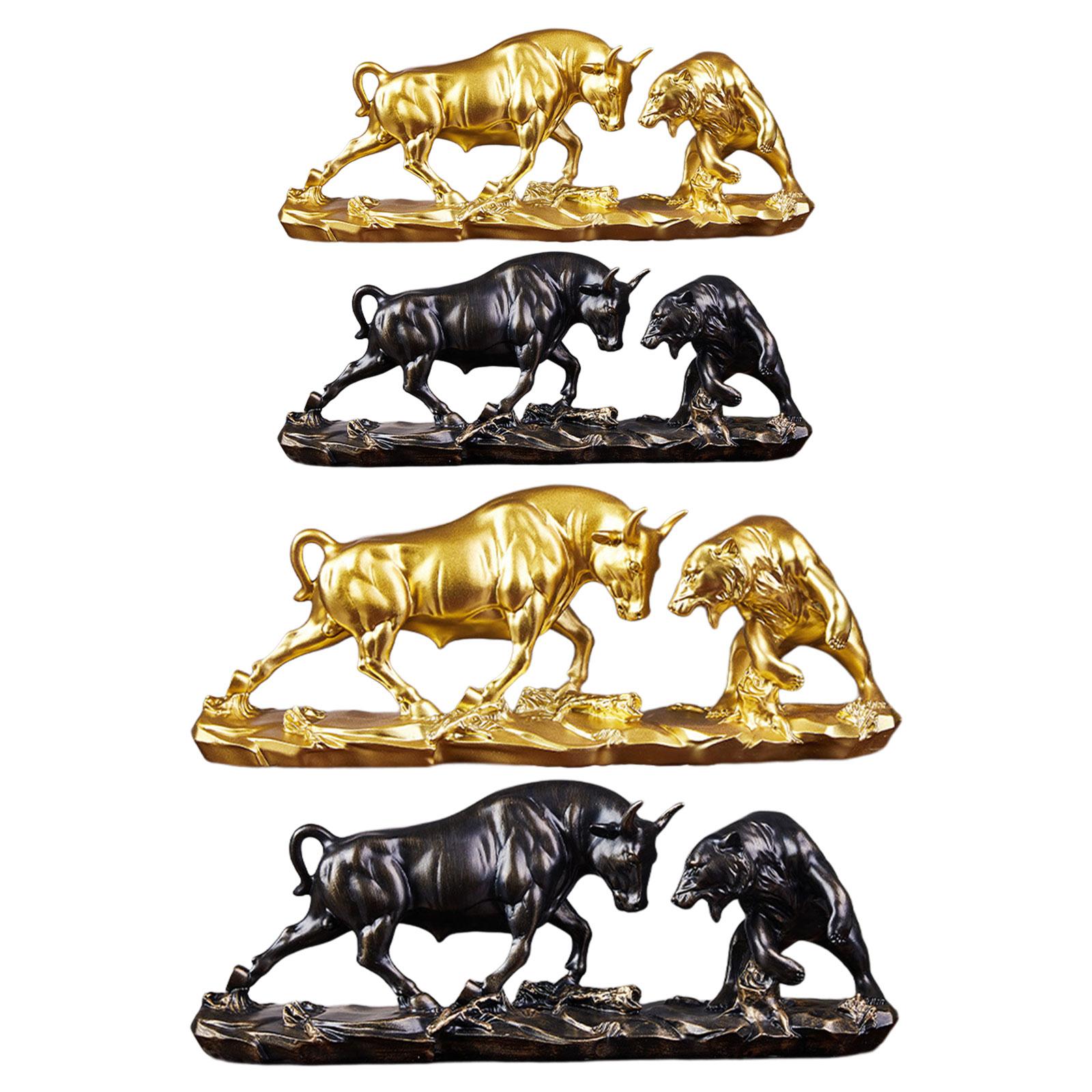 Bull and Bear Fight Figurine L - Cubicle Shelf Organizer avaliação e preço