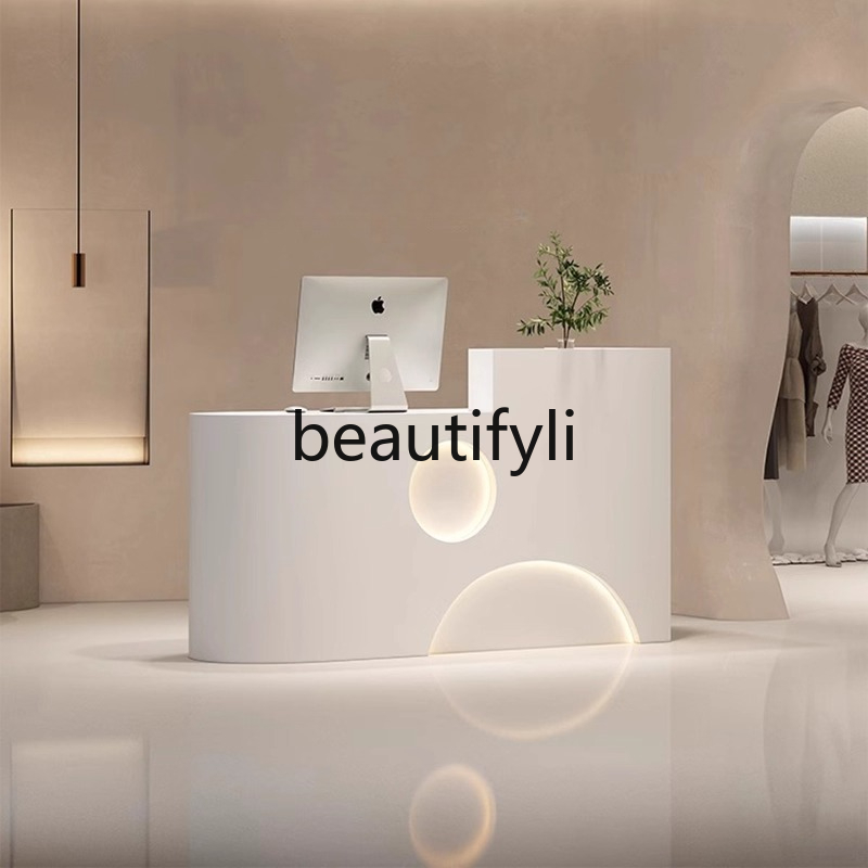 Clothing Store Cashier Counter - Reception Desk Counter avaliação e preço