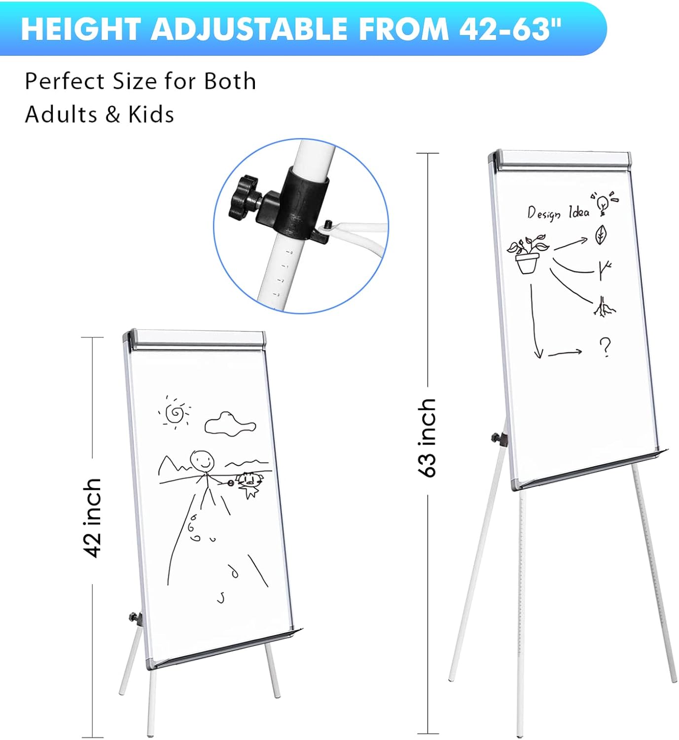 Magnetic Tripod Whiteboard Por - Whiteboard Easel Tripod avaliação e preço