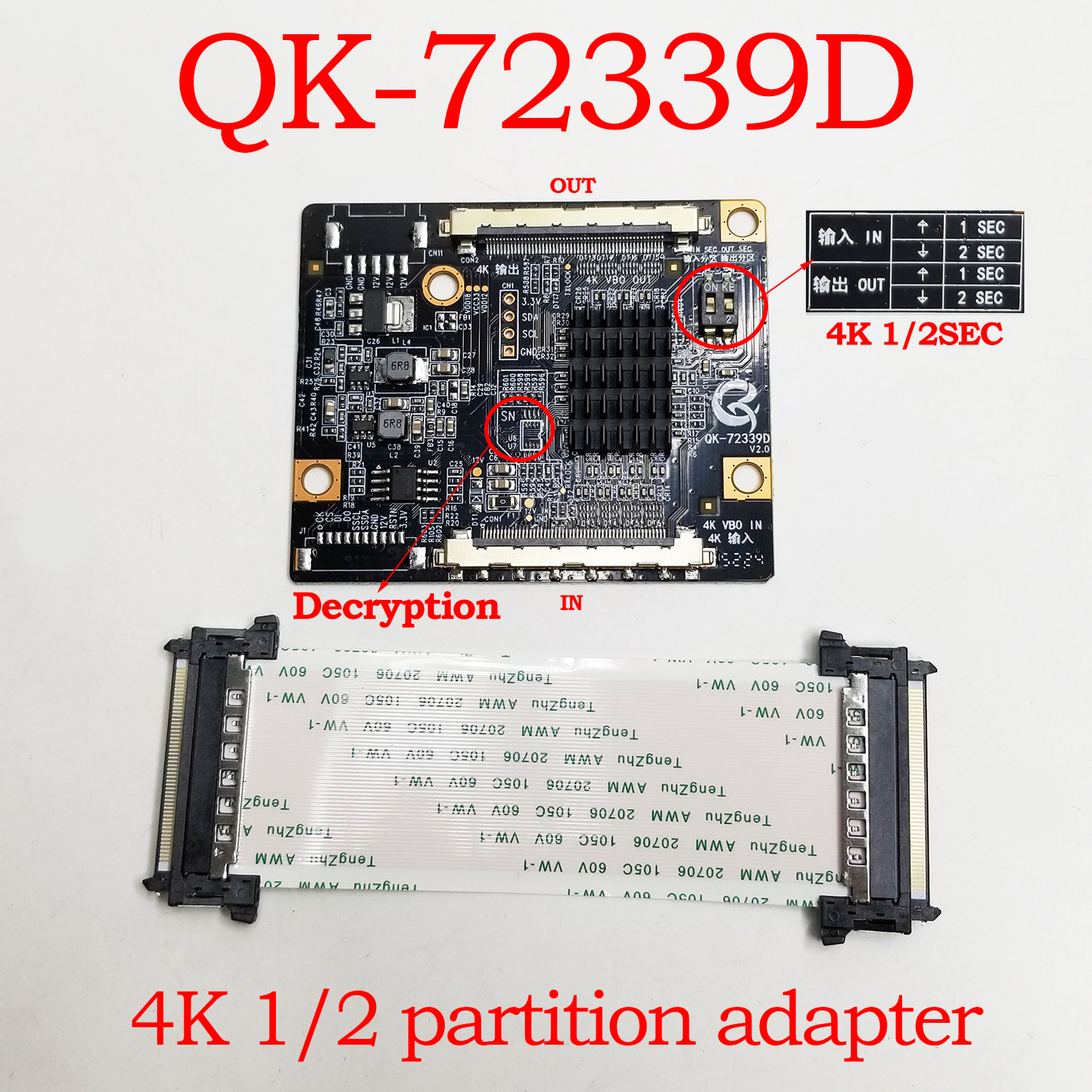 QK-72339D V2.0 4K to 4K Partit - Partition Screen Divider avaliação e preço