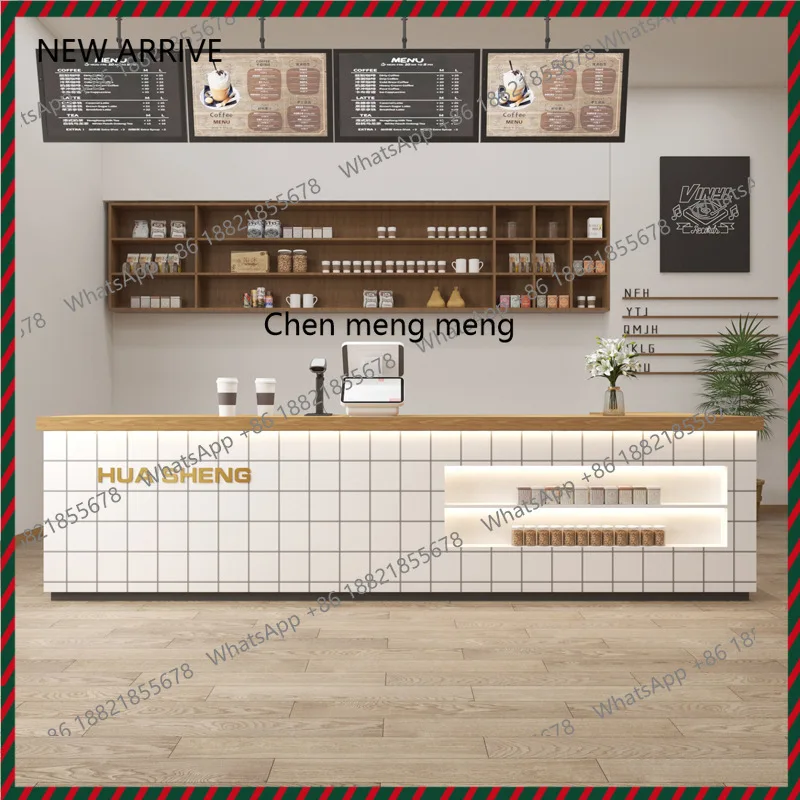Coffee milk tea shop checkout  - Reception Desk Counter avaliação e preço