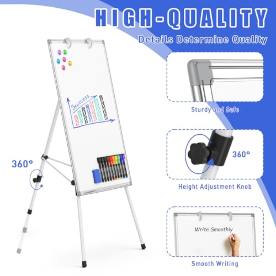 White Board Dry Erase with Sta - Whiteboard Easel Tripod avaliação e preço