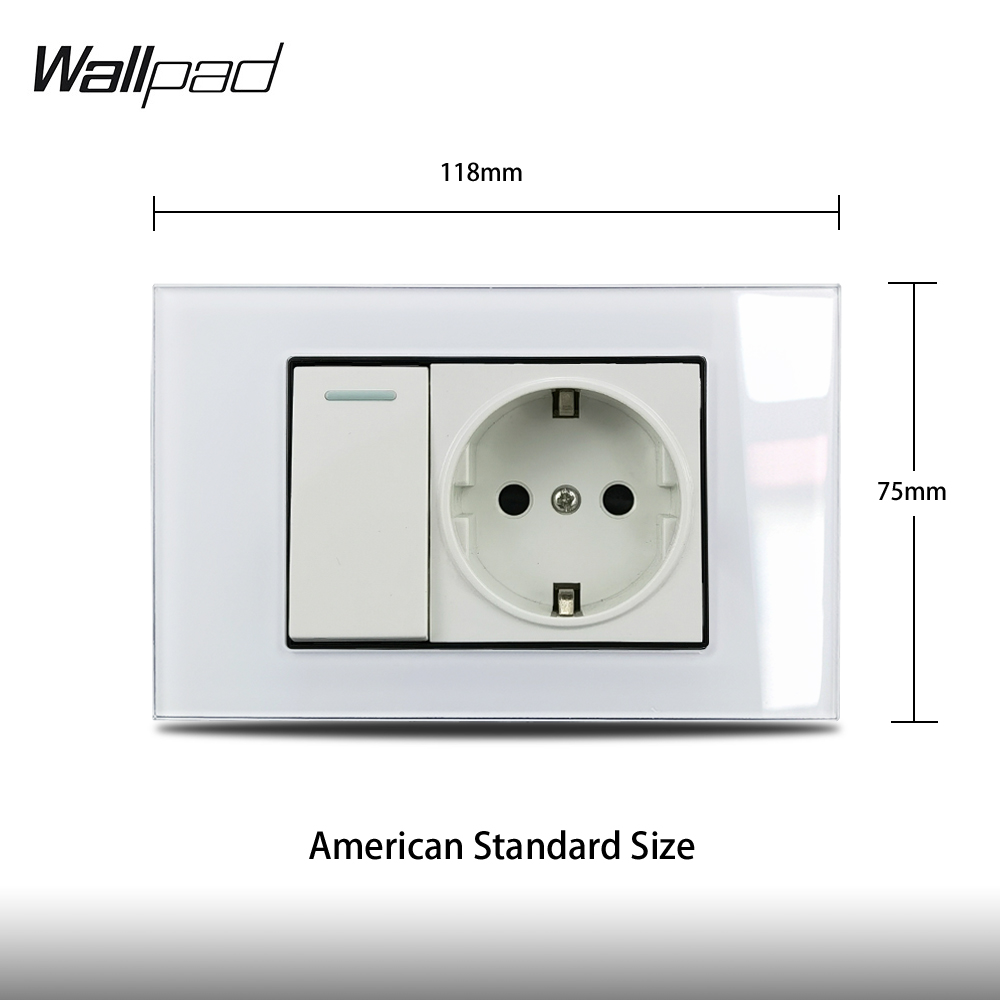 118*75mm EU Socket and 1 Gang  - Office Furniture Uk avaliação e preço