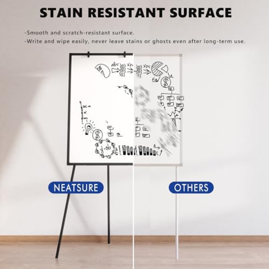 Large Whiteboard Easel with St - Whiteboard Easel Tripod avaliação e preço